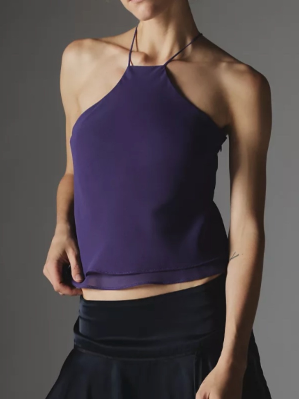 Urban Outfitters Silence + Noise Rosie Cami Purple Halter Top Size Small